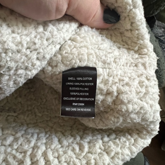 Torrid Olive Green Leather Detail Lined Winter Coat Jacket - Picture 3 of 3